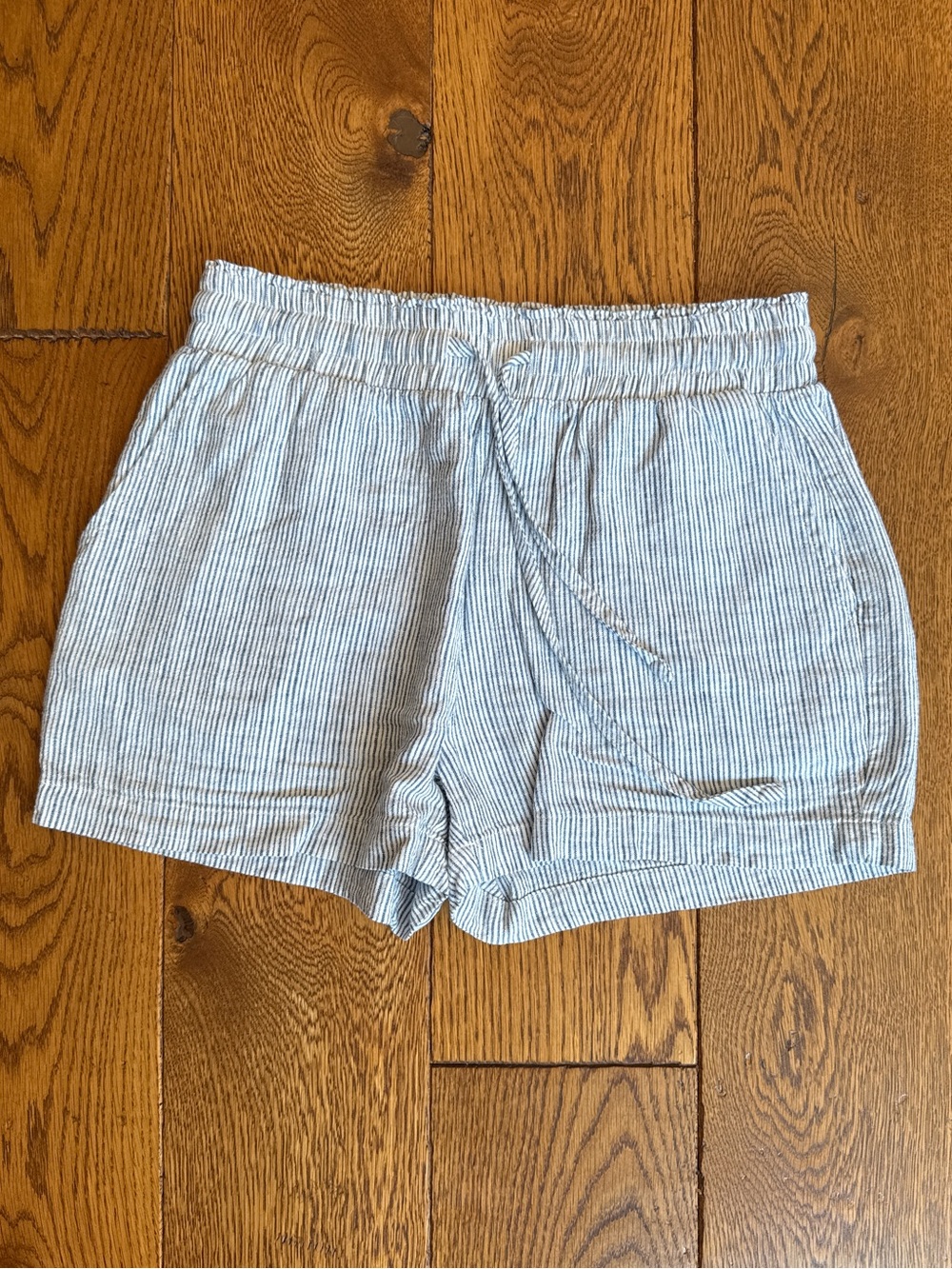 Thread & Supply Striped Women's Drawstring Casual Shorts, Size Small